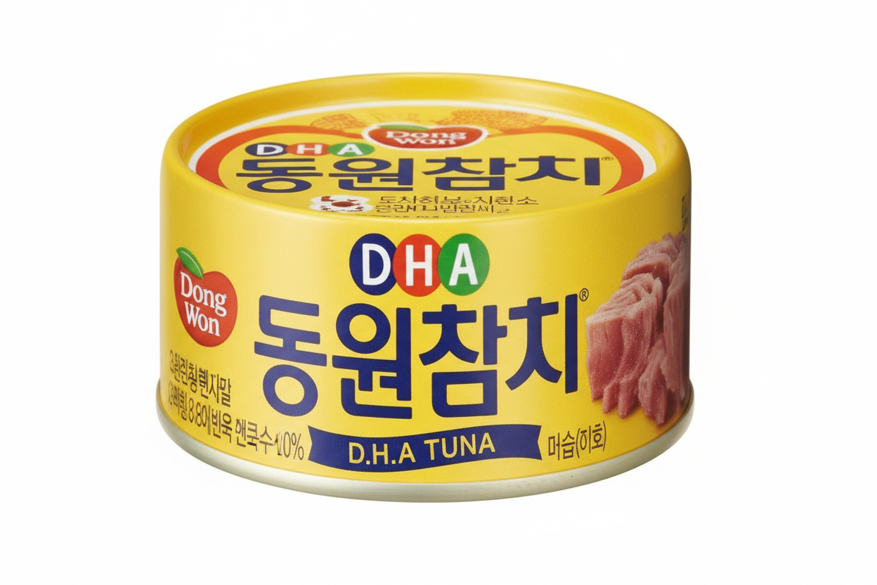 [Dongwon] Canned Tuna – Light Standard (DHA) (동원참치 살코기) (135g)