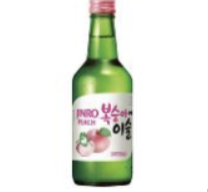[Jinro] Chamisul Peach Soju 13% 350ml(진로 복숭아에 이슬)