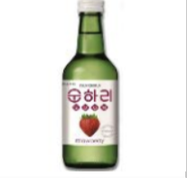[Lotte] Chum Churum Soju Strawberry 12% 350ml(순하리 딸기)