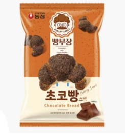 [Nongshim] Bbangbujang Chocholate Bread Snack 55g