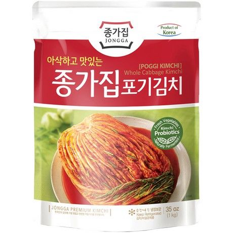 JONGGA  Poggi Kimchi 1kg(종가 포기 김치)