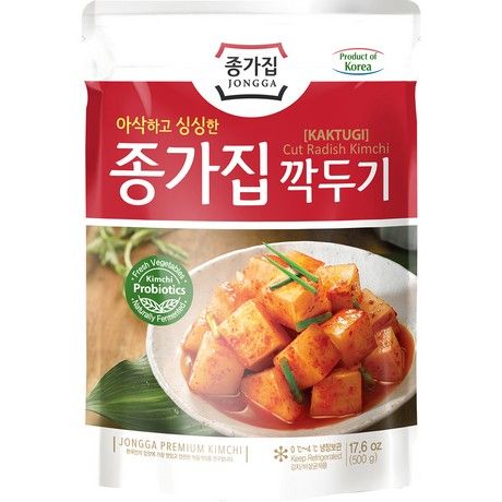JONGGA  Kimchi Kkakdugi Sliced Radish 500g(종가 깍뚜기 김치)