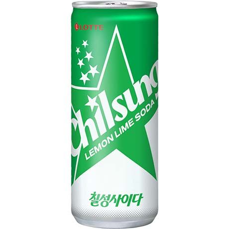 [LOTTE] Soda Drink Lemon & Lime Chilsung (칠성 사이다)(250ml)