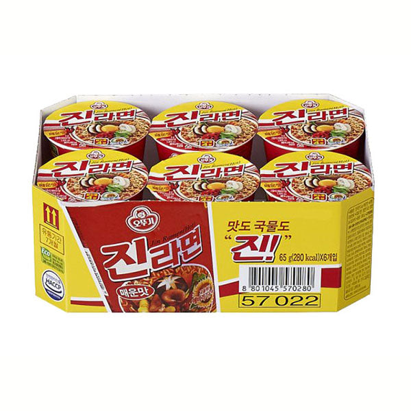 [OTTOGI] Cup Ramen, Jin Hot, spicy (오뚜기 진라면 컵)(65g)