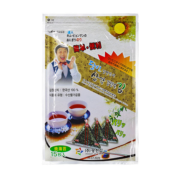 [KWANGCHUN] Seaweed leaf for onigiri (광천 삼각김밥용 김)18g