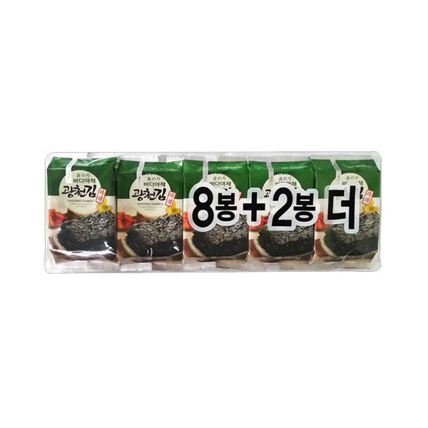 [Kwangchun]Seaweed, seasoned, chopped (vegetable pare)(광천 바다야채 조미김)(5g x 10)
