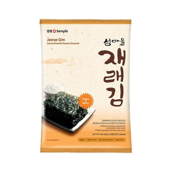 [Sempio] Nori 'SP' Seasoned with Grapeseed Oil (샘표 섬마을 조미김)(20g x 4)