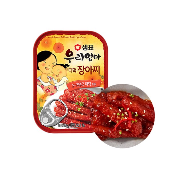 [Sempio]Glockenwurzel, eingelegt in Dose(더덕 장아찌)(90g)