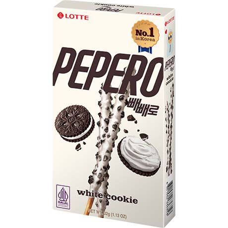 [LOTTE] PEPERO  Biscuit Sticks White Cookie( 빼빼로 화이트)(32g)