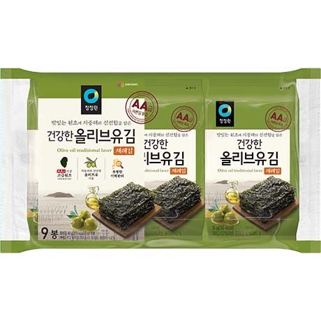 [CHUNG JUNG ONE] Seaweed Snack with Olive Oil (청정원 조미김)(9X5g)