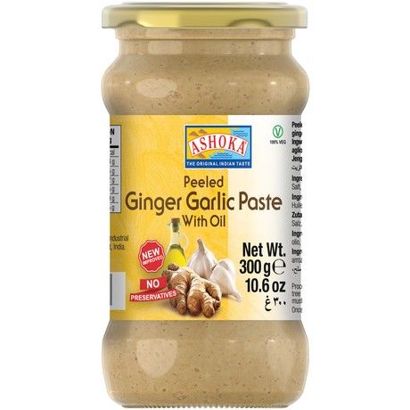 [ASHOKA] Peeled Ginger Garlic Paste in Oil (300G)
