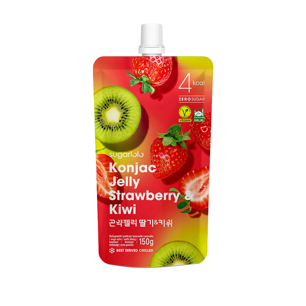 [Konjac Jelly] Kiwi+Strawberry(곤약젤리 키위딸기)(150g)