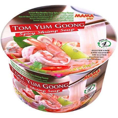 [MAMA] Instant Rice Noodles Tom Yum Goong Bowl(70g)