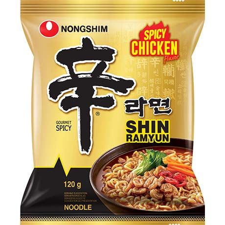 [NONGSHIM] Instant Noodles Shin Ramyun Chicken(농심 신라면 매운치킨)(120g)