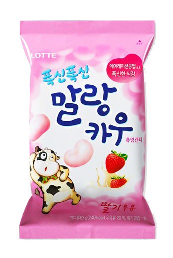 [LOTTE] Malangkau Strawberry Flavor (말랑카우)(63g)