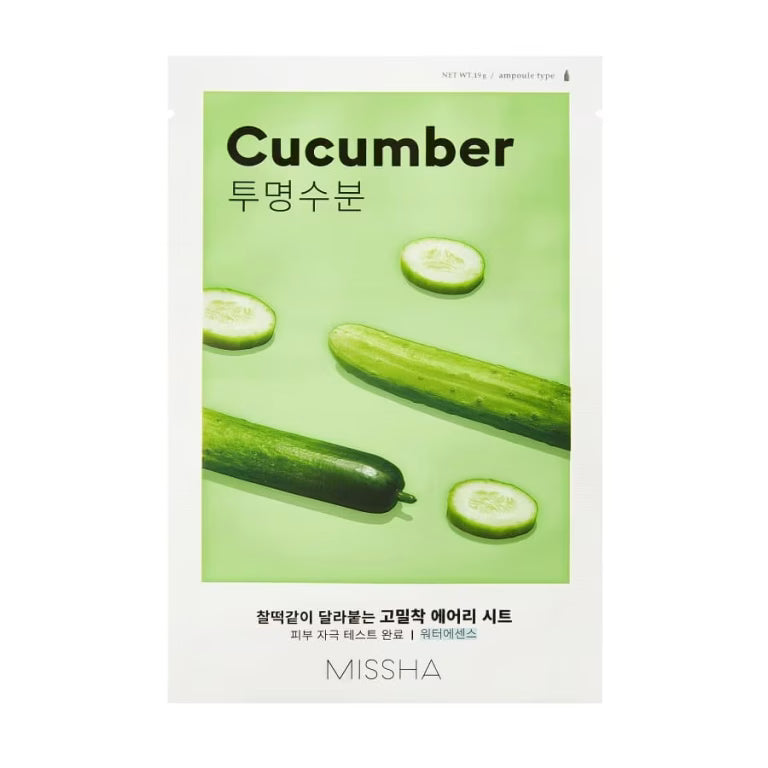 [Missha] Airy Fit Sheet Mask – Cucumber(19g)