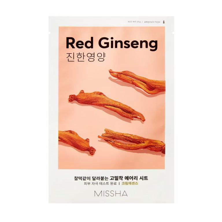 [Missha] Airy Fit Sheet Mask – Red Ginseng(19g)