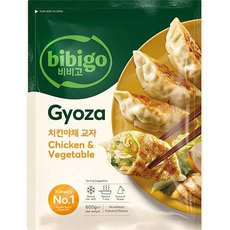 BIBIGO  Gyoza Chicken & Vegetables 600g(비비고 치킨 야채 교자 만두)
