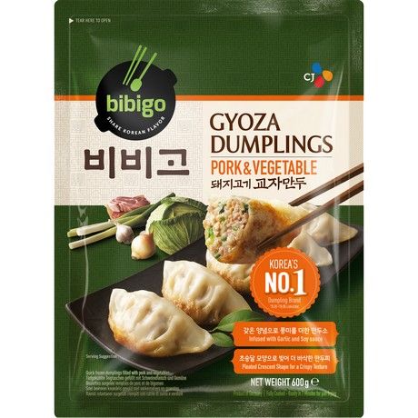 BIBIGO  Gyoza Pork & Vegetables 600g(비비고 돼지고기 교자만두)
