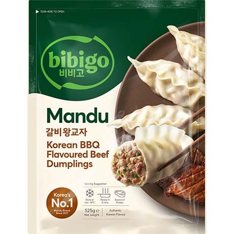 BIBIGO  Mandu Korean BBQ 525g(비비고 갈비 왕교자 만두)