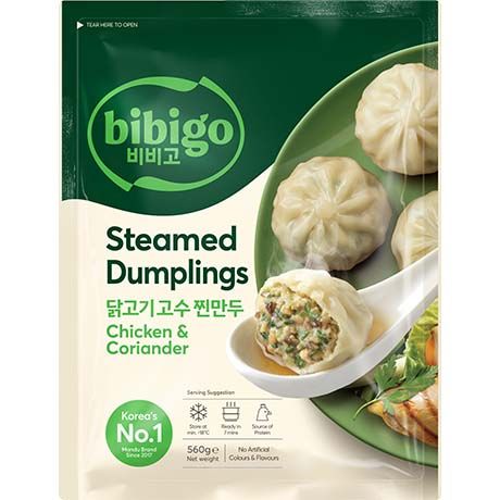 BIBIGO  Dumplings Chicken & Coriander 560g(비비고 닭고기 고수 교자 만두)