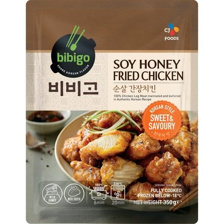 BIBIGO  Fried Chicken Soy & Honey Korean Style 350g(비비고 순살 간장 치킨)
