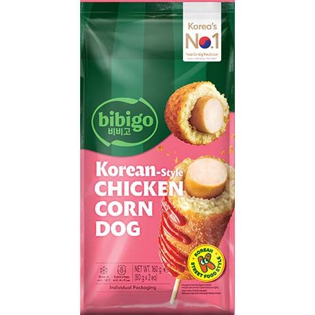 BIBIGO  Corn Dogs Chicken Korean Style 160g(비비고 치킨 콘도그)