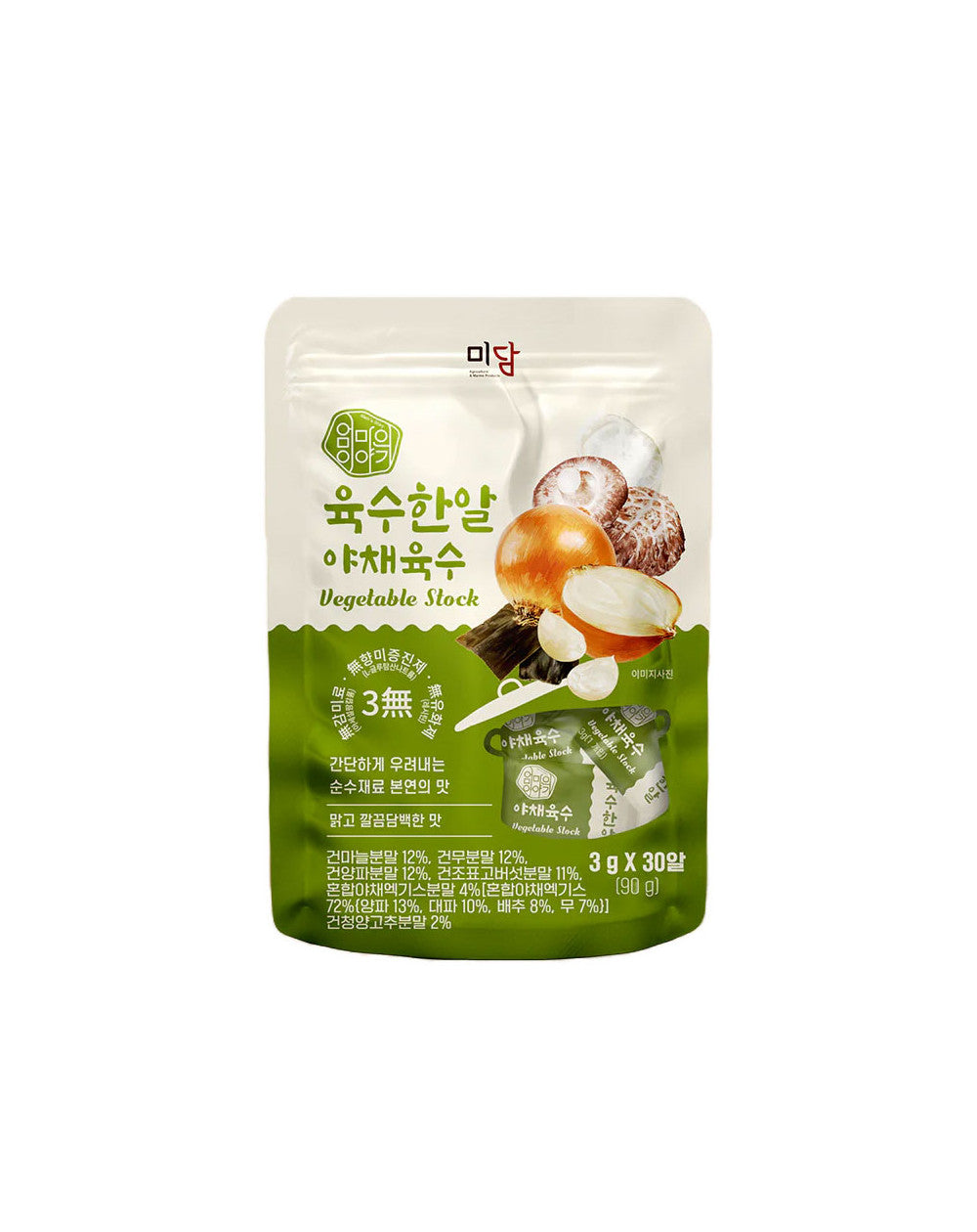 You said 90g [미담] 육수한알 야채육수  Gemini said 🥗 [Midam] Gourmet Broth Coins – Vegetable Flavor (미담 육수한알 야채육수) (90g)
