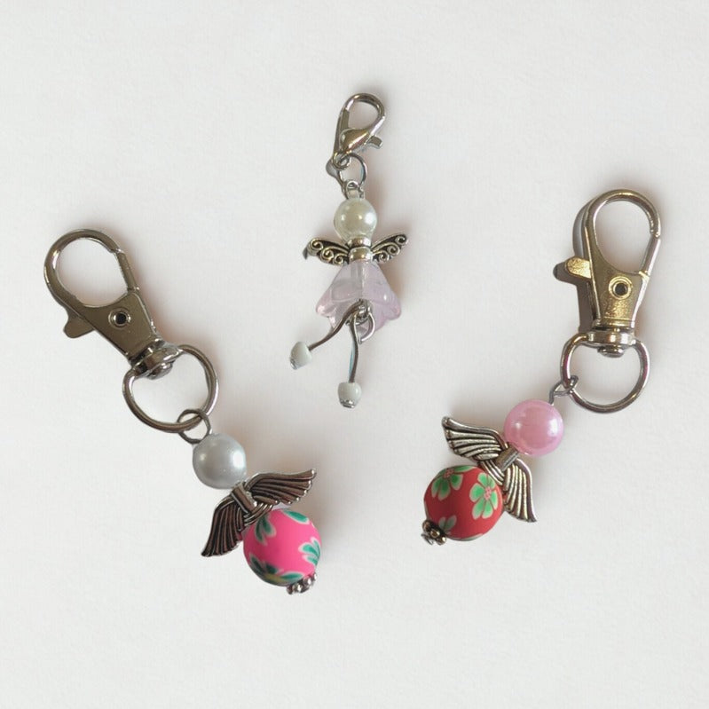 [Welcome gift] Option 1 - Handmade Angel KeyRing